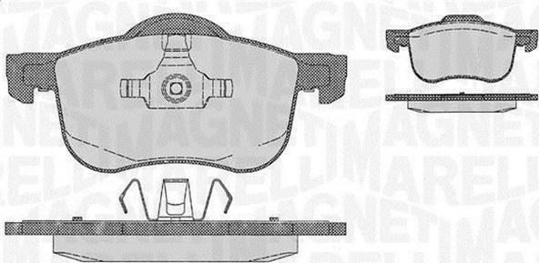 Magneti Marelli 363916060422 - Bromsbeläggssats, skivbroms xdelar.se