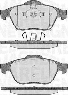 Magneti Marelli 363916060595 - Bromsbeläggssats, skivbroms xdelar.se