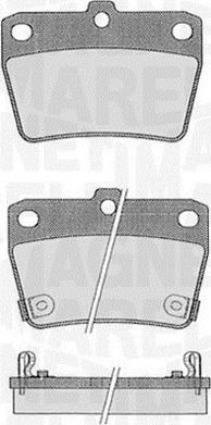 Magneti Marelli 363916060578 - Bromsbeläggssats, skivbroms xdelar.se