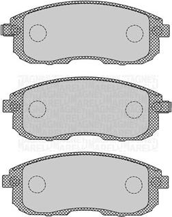 Magneti Marelli 363916060695 - Bromsbeläggssats, skivbroms xdelar.se