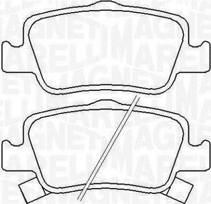 Magneti Marelli 363916060666 - Bromsbeläggssats, skivbroms xdelar.se