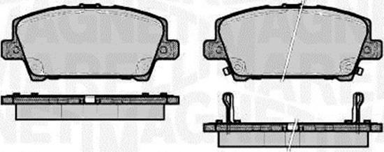 Magneti Marelli 363916060620 - Bromsbeläggssats, skivbroms xdelar.se