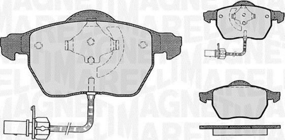 Magneti Marelli 363916060142 - Bromsbeläggssats, skivbroms xdelar.se