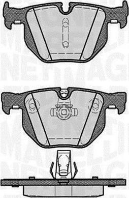 Magneti Marelli 363916060161 - Bromsbeläggssats, skivbroms xdelar.se