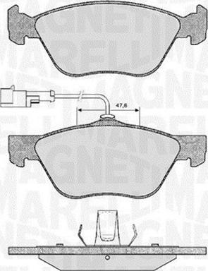 Magneti Marelli 363916060101 - Bromsbeläggssats, skivbroms xdelar.se