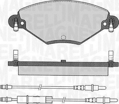 Magneti Marelli 363916060181 - Bromsbeläggssats, skivbroms xdelar.se