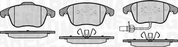 Magneti Marelli 363916060139 - Bromsbeläggssats, skivbroms xdelar.se