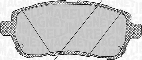 Magneti Marelli 363916060818 - Bromsbeläggssats, skivbroms xdelar.se