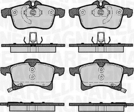 Magneti Marelli 363916060364 - Bromsbeläggssats, skivbroms xdelar.se