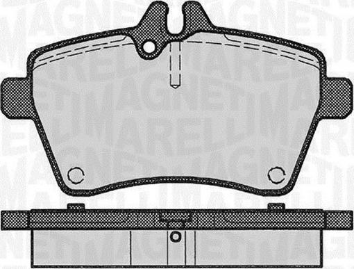 Magneti Marelli 363916060309 - Bromsbeläggssats, skivbroms xdelar.se