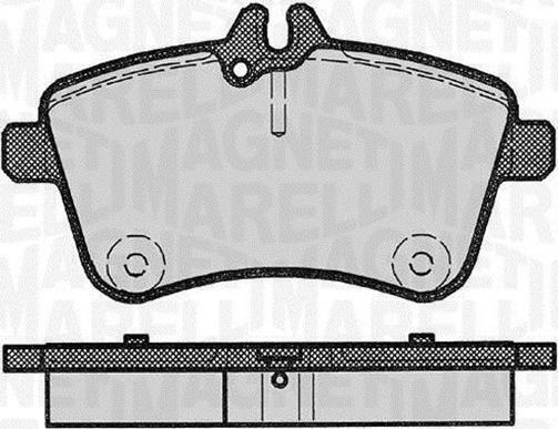 Magneti Marelli 363916060302 - Bromsbeläggssats, skivbroms xdelar.se