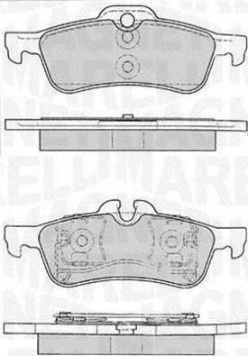 Magneti Marelli 363916060331 - Bromsbeläggssats, skivbroms xdelar.se