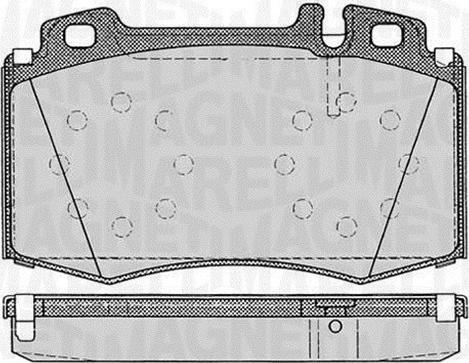 Magneti Marelli 363916060320 - Bromsbeläggssats, skivbroms xdelar.se