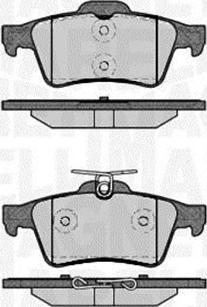 Magneti Marelli 363916060243 - Bromsbeläggssats, skivbroms xdelar.se