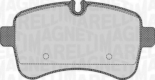 Magneti Marelli 363916060284 - Bromsbeläggssats, skivbroms xdelar.se