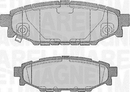 Magneti Marelli 363916060700 - Bromsbeläggssats, skivbroms xdelar.se