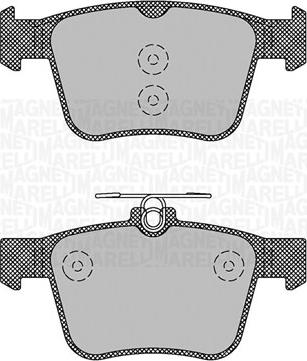 Magneti Marelli 363916060713 - Bromsbeläggssats, skivbroms xdelar.se