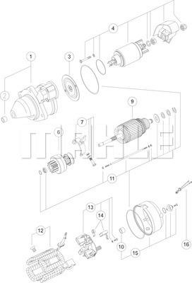 MAHLE MS 184 - Startmotor xdelar.se