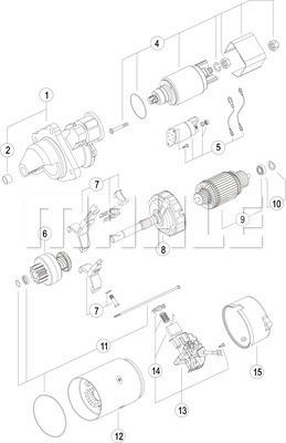 MAHLE MS 399 - Startmotor xdelar.se