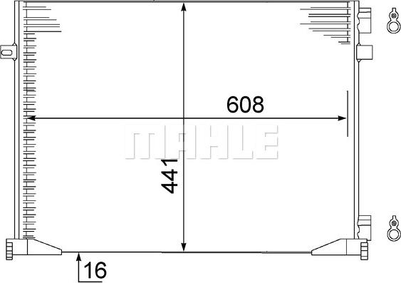 MAHLE AC 528 000S - Kondensor, klimatanläggning xdelar.se