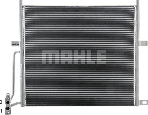 MAHLE AC 837 000P - Kondensor, klimatanläggning xdelar.se