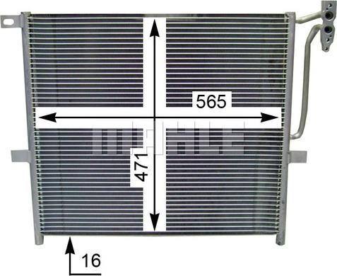 MAHLE AC 837 000S - Kondensor, klimatanläggning xdelar.se