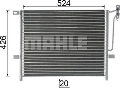 MAHLE AC 234 000P - Kondensor, klimatanläggning xdelar.se