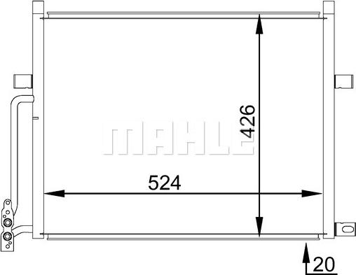 MAHLE AC 234 001S - Kondensor, klimatanläggning xdelar.se