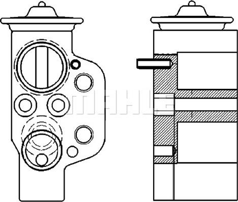 MAHLE AVE 115 000P - Expansionsventil, klimatanläggning xdelar.se