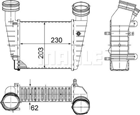 MAHLE CI 347 000S - Laddluftkylare xdelar.se