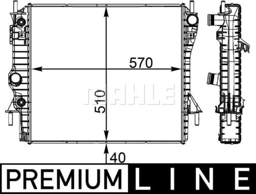 MAHLE CR 1965 000P - Kylare, motorkylning xdelar.se