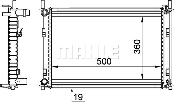 MAHLE CR 1354 000P - Kylare, motorkylning xdelar.se