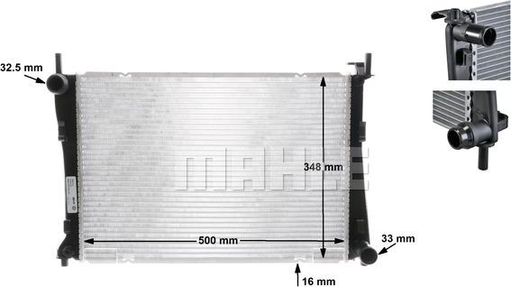 MAHLE CR 1355 000S - Kylare, motorkylning xdelar.se