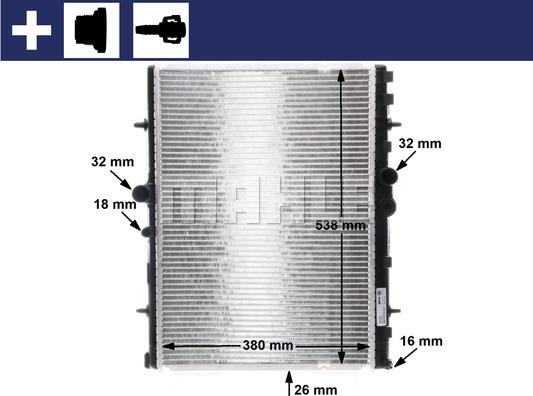 MAHLE CR 31 000S - Kylare, motorkylning xdelar.se