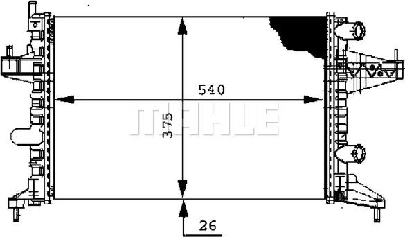 MAHLE CR 388 000P - Kylare, motorkylning xdelar.se