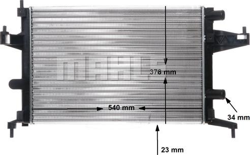 MAHLE CR 388 000S - Kylare, motorkylning xdelar.se