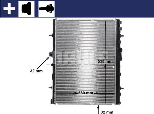 MAHLE CR 32 000S - Kylare, motorkylning xdelar.se