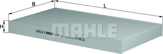 MAHLE LA 46 - Filter, kupéventilation xdelar.se