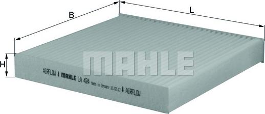 MAHLE LA 424 - Filter, kupéventilation xdelar.se