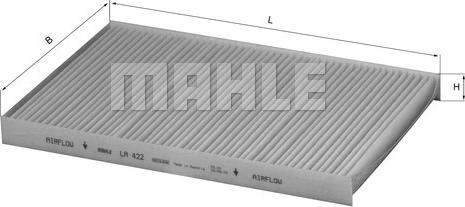 MAHLE LA 422 - Filter, kupéventilation xdelar.se