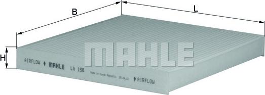 MAHLE LA 158 - Filter, kupéventilation xdelar.se