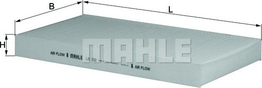 MAHLE LA 152 - Filter, kupéventilation xdelar.se