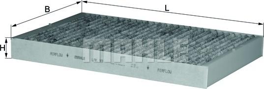 MAHLE LAK 93 - Filter, kupéventilation xdelar.se