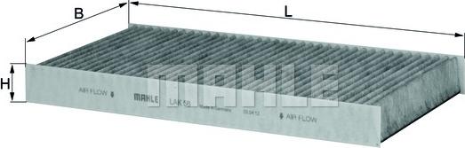 MAHLE LAK 56 - Filter, kupéventilation xdelar.se