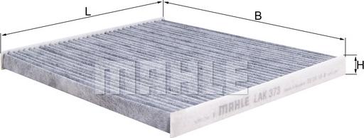 MAHLE LAK 373 - Filter, kupéventilation xdelar.se