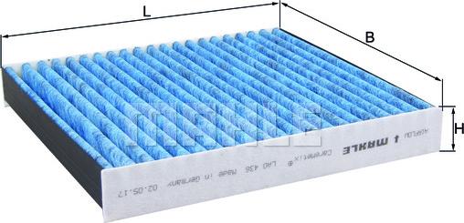 MAHLE LAO 436 - Filter, kupéventilation xdelar.se