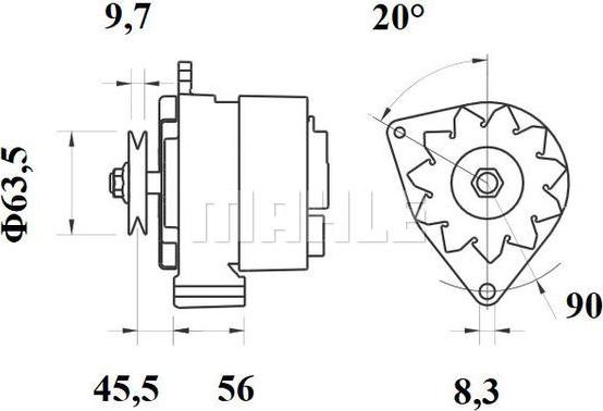 MAHLE MG 598 - Generator xdelar.se