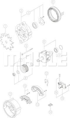 MAHLE MG 598 - Generator xdelar.se