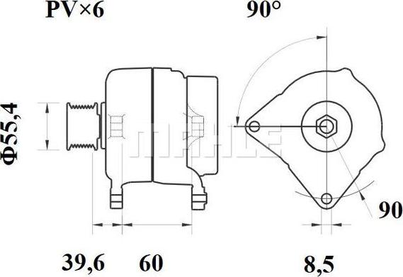 MAHLE MG 559 - Generator xdelar.se