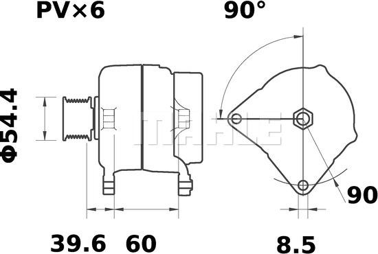 MAHLE MG 555 - Generator xdelar.se